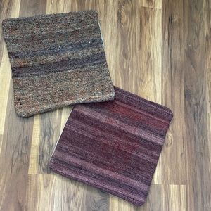 Pair of muted tone Kilim Pillow Covers home decor pillows – BoHo sofa pillows